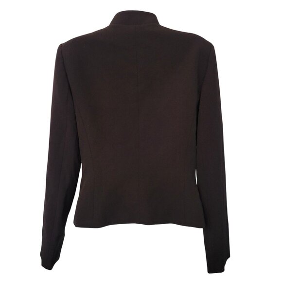 Tahari Arthur S Levine Black Fitted Blazer Jacket 6 Career‎ Office Business - Picture 4 of 6